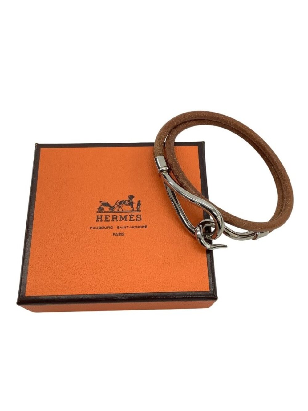 Hermes Bracelet Leather Brown